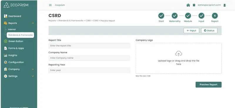  CSRD Preview Report framework