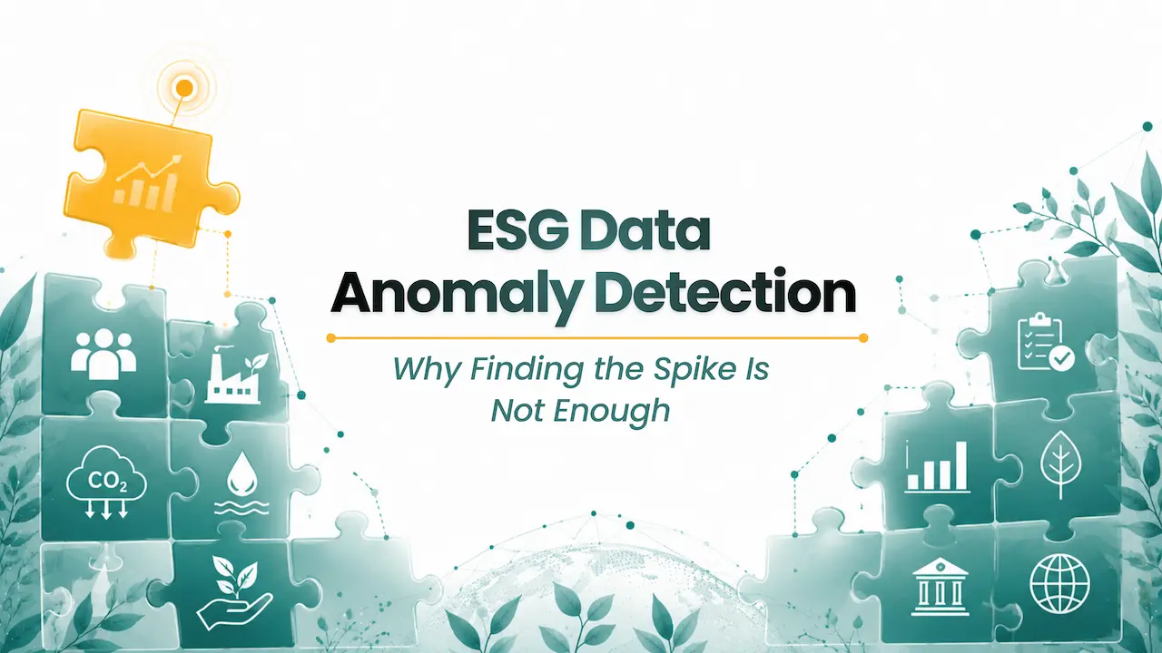 ESG Data Anomaly Detection: Why Finding the Spike Is Not Enough